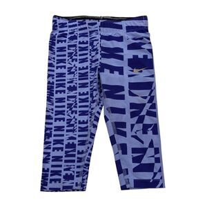 Nike NWT Blue Capri Cropped Leggings Pants Shorts Spring Summer Girls Size 6